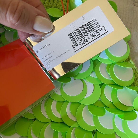 Simon Miller crochet sequin haler top. - Picture 3 of 3